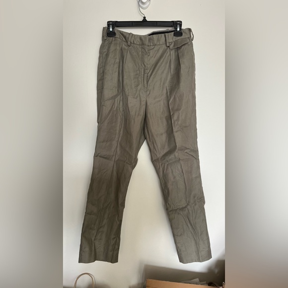 Babaton Green pleated Pants Size 6 - Picture 1 of 6